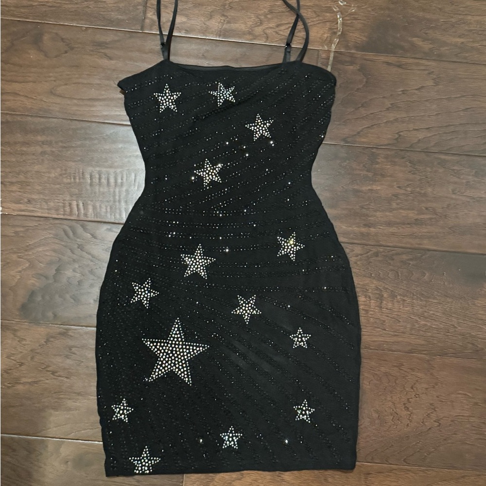 Black Starry Women's Dress